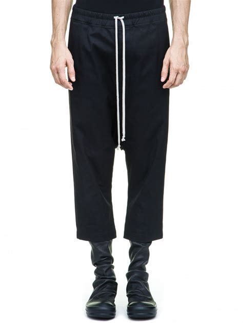 replica rick owens pants|rick owens stonewash cropped pants.